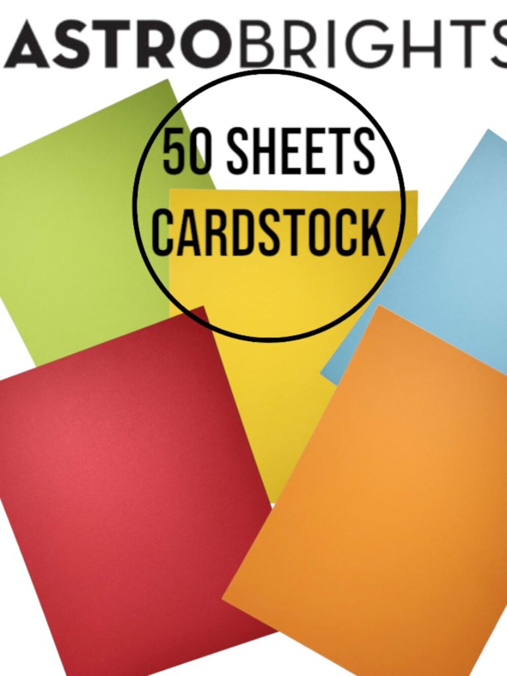 AstroBrights 50 Pages Sheets Yellow Cardstock Paper Invitation Cards Scrapbookin